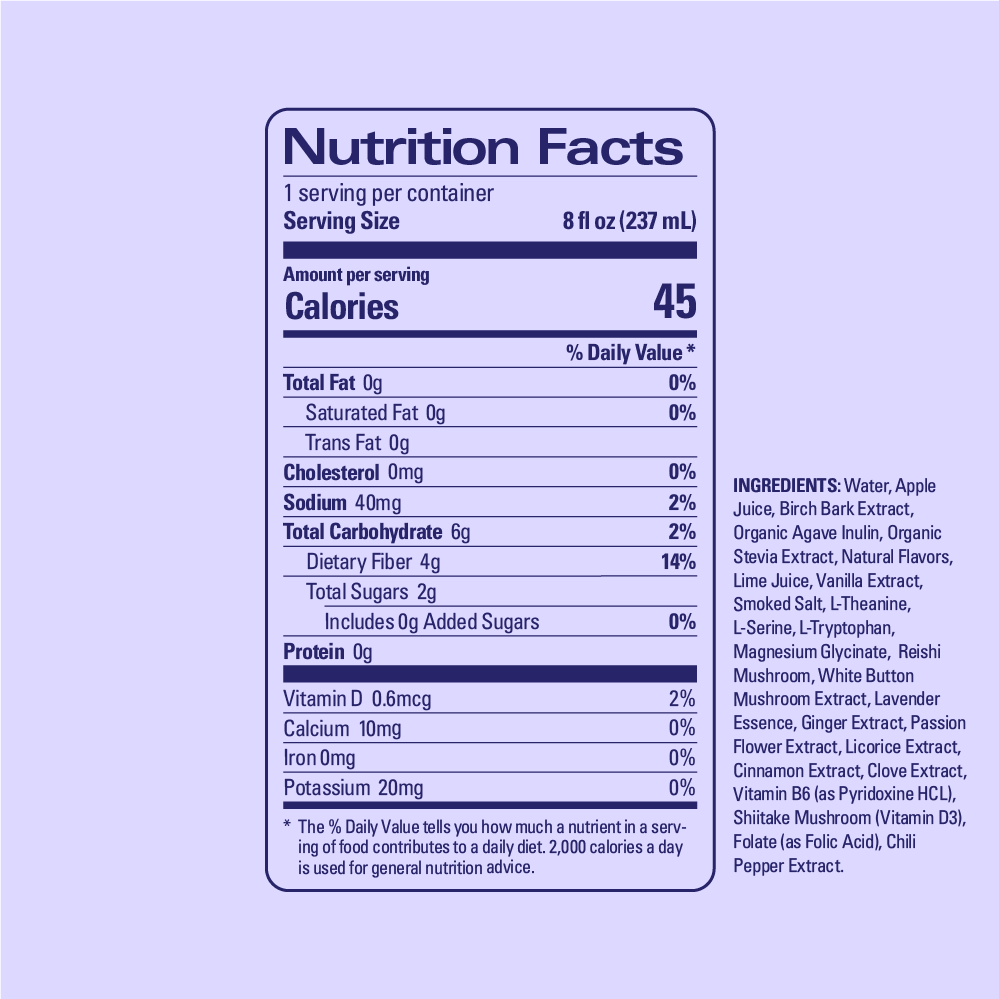 Non-alcoholic, non-caffeinated Lightwave is infused with adaptogens, nootropics, and botanics