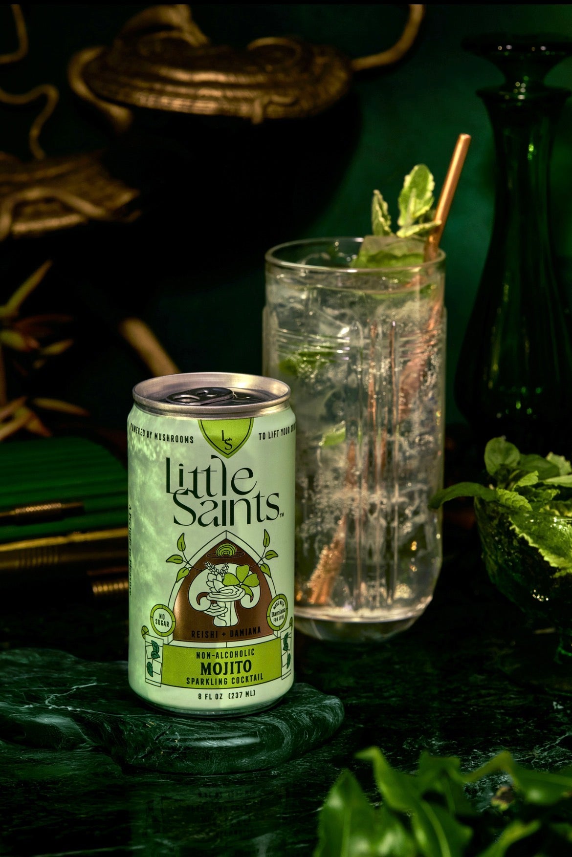 Non alcoholic Mojito mocktail