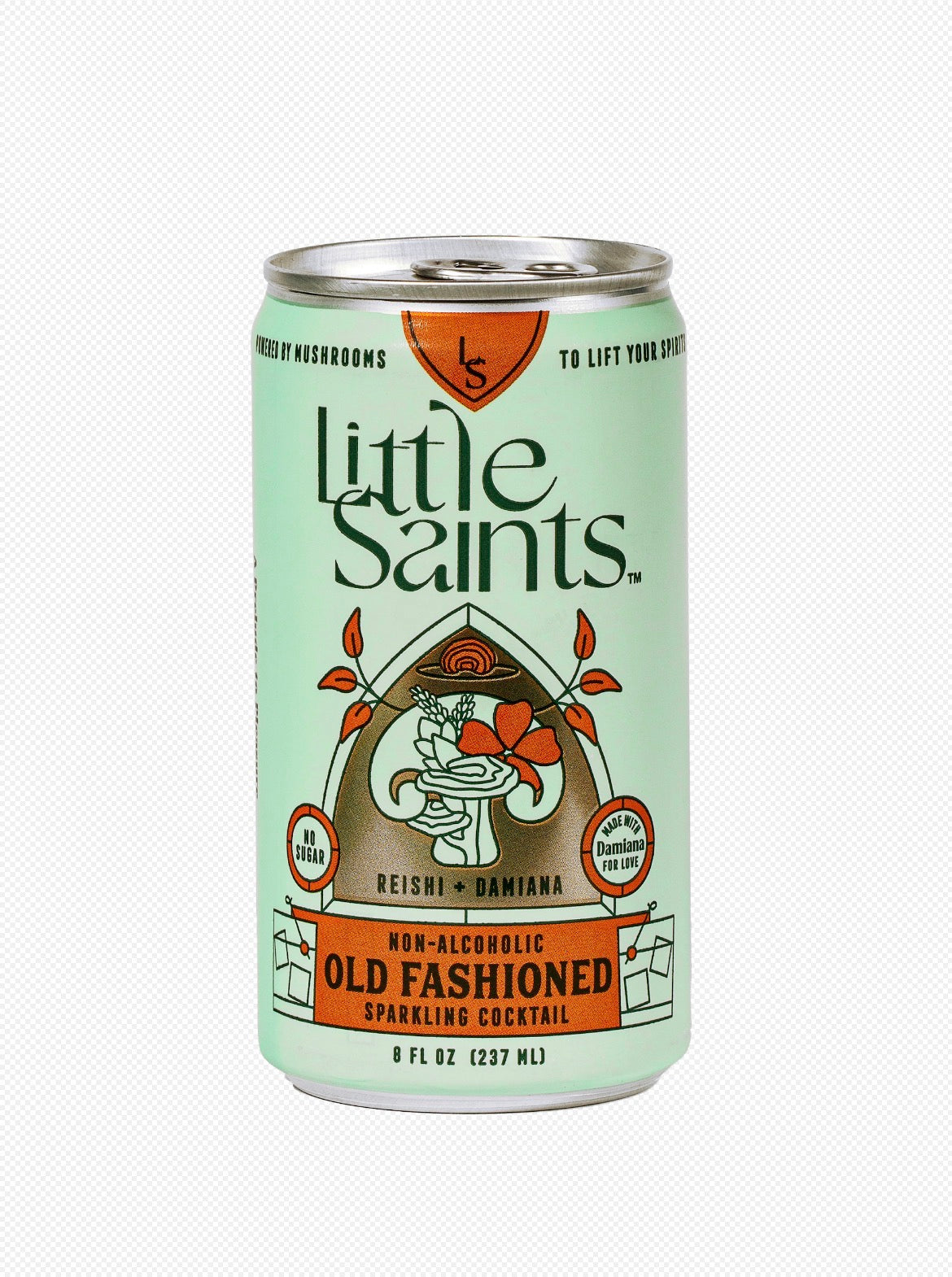 Non alcoholic old fashioned cocktail