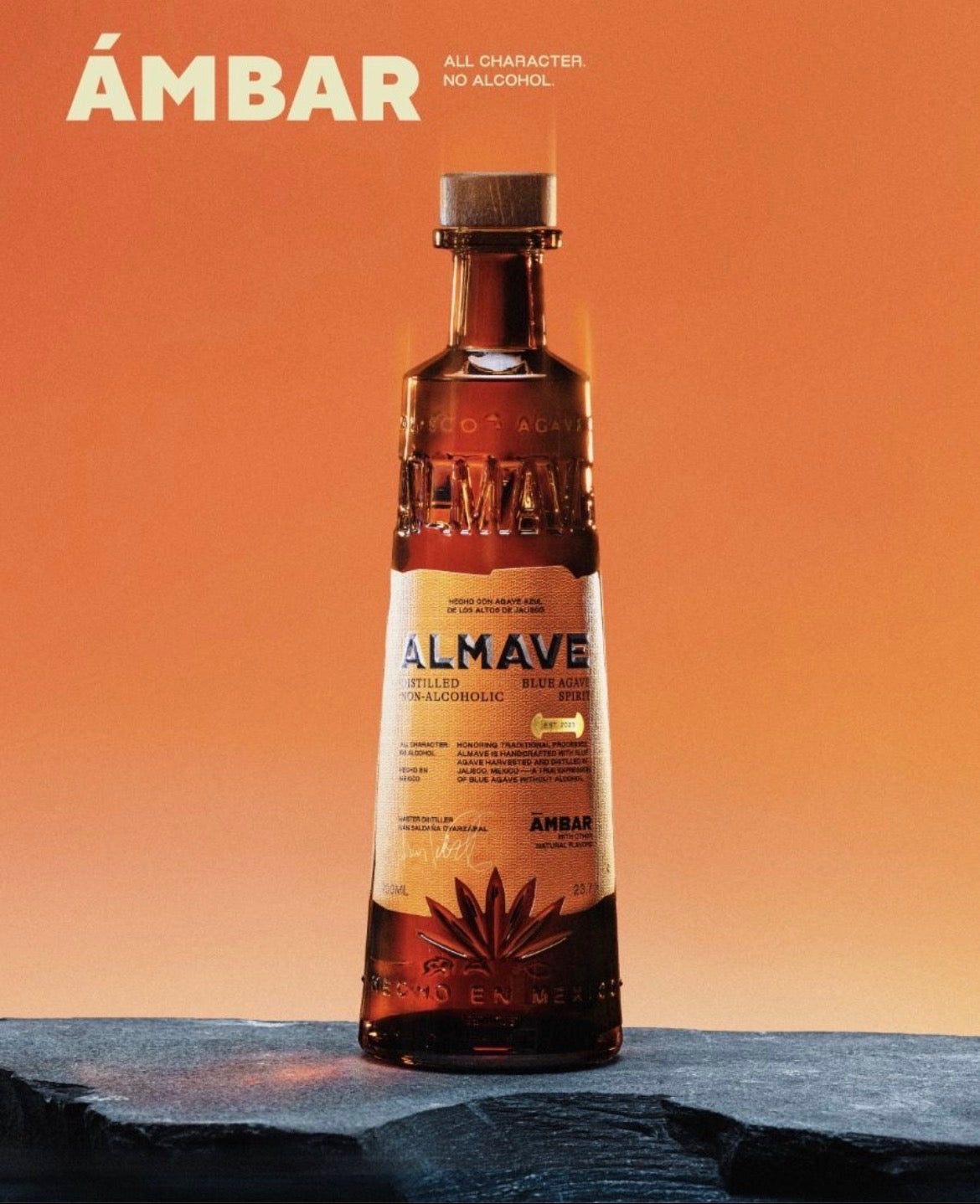  a non-alcoholic Blue Agave spirit worthy of sipping, or mixed in spirit forward cocktails.